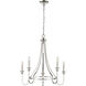 Artemis 5 Light 26 inch Polished Nickel Chandelier Ceiling Light